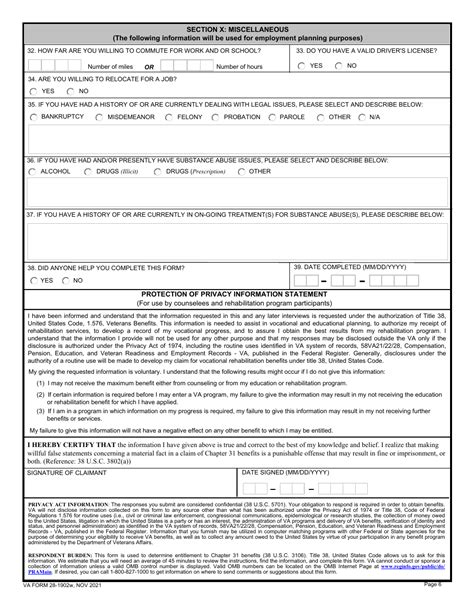 Va Form 28 1902w Download Fillable Pdf Or Fill Online Veteran Readiness And Employment Vrande