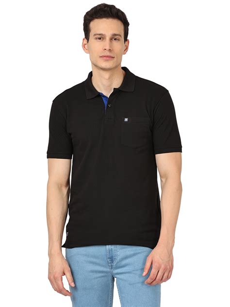 Plain Black Polo T Shirt