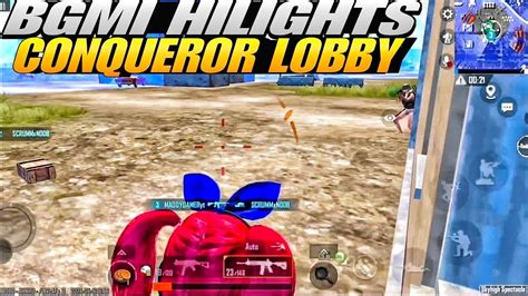 Bgmi Conqueror Lobby Hilights ☠️🚀 Iqoo Neo 7 Pro 4 Finger Gyroscope