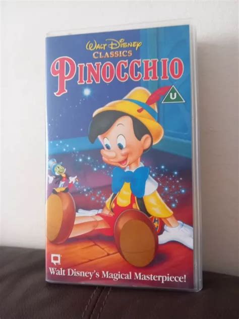 Pinocchio Walt Disney Classics S Vhs Video Cassette Tape