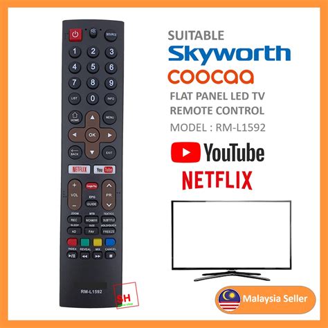 Repalacement Skyworth And Coocaa YouTube Smart TV Remote Control RM