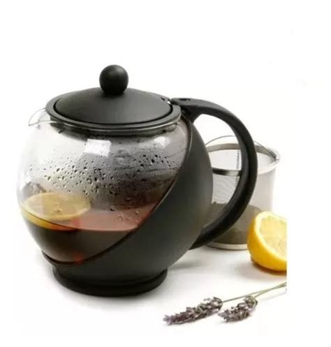 Tetera De Vidrio Con Infusor De Acero Inoxidable Hervidor De 750 Ml