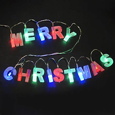 Buy Bright Zeal Multicolor Letter Shaped Merry Christmas Led String