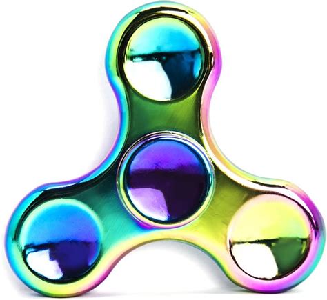 Rainbow Fidget Spinner Metal Stainless Steel Figit Hand