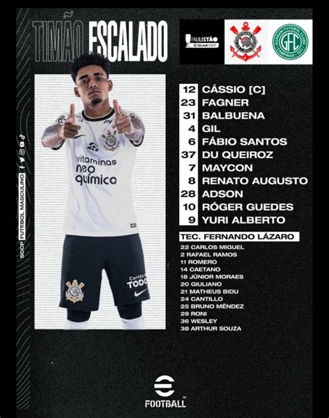 Corinthians News on Twitter O Corinthians está escalado para