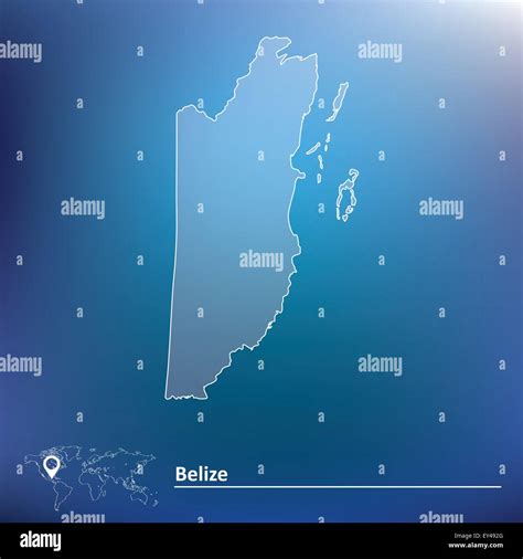 Map Of Belize Vector Illustration Stock Vector Image Art Alamy