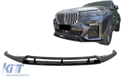 Front Bumper Spoiler Lip Suitable For BMW X7 G07 LCI M Sport 2020 Up