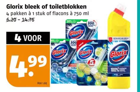 Glorix Bleek Of Toiletblokken 750 Ml Aanbieding Bij Poiesz