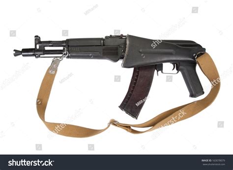 Modern Ak Assault Rifle On White Stock Photo 163078079 Shutterstock