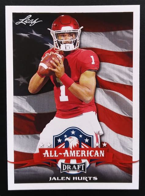 JALEN HURTS 2020 LEAF ALL AMERICAN DRAFT EBay