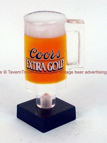 1980s Coors Extra Gold Figural Mug 4½ Inch Acrylic Tap Sold At Auction