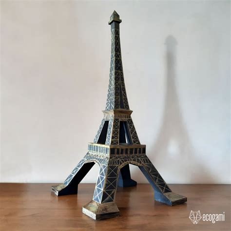 3d Paper Eiffel Tower Template