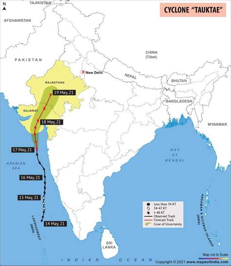 Tauktae Cyclone Path Map- Live Updates, Gujarat and Maharashtra are ...