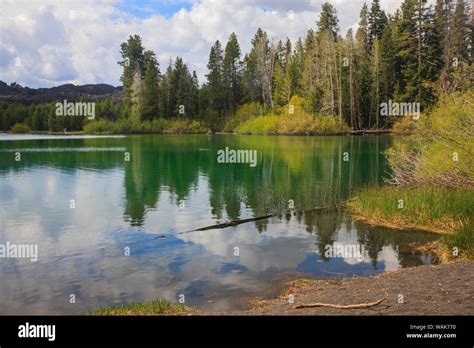 Lake Located At The Northeast Corner Of Lassen Volcanic Park In