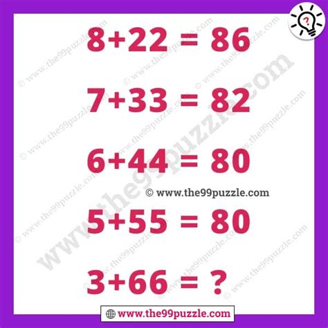 Logic Maths Puzzle With Answer For Genius The 99 Puzzle