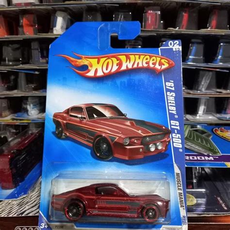 Jual Hotwheels 67 Shelby GT500 Coklat Strip Hitam Muscle Mania Shopee