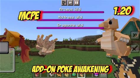 Showcase Addon Poke Awakening MCPE Minecraft Indonesia YouTube