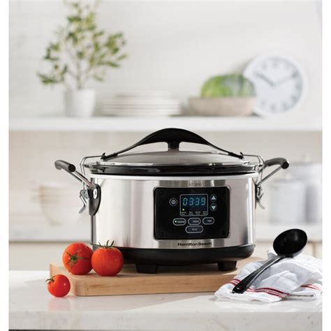 Hamilton Beach 6 Qt Stay Or Go Set And Forget Programmable Slow Cooker