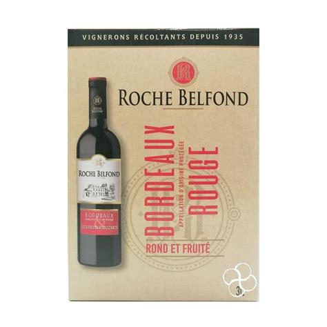 Terre De Vignerons Roche Belfond Bordeaux Rouge 3L Lazada PH