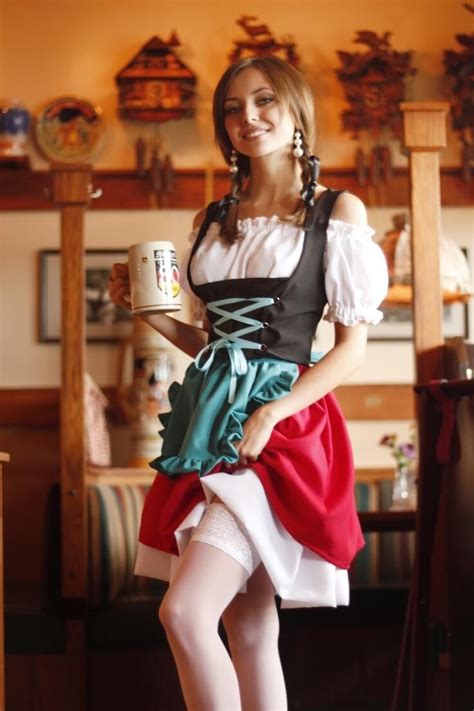 Traditional Dirndl Oktoberfest Woman German Beer Girl Dirndl Dress