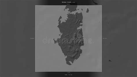 Balabac Island Philippines Highlighted And Labelled Bilevel Stock