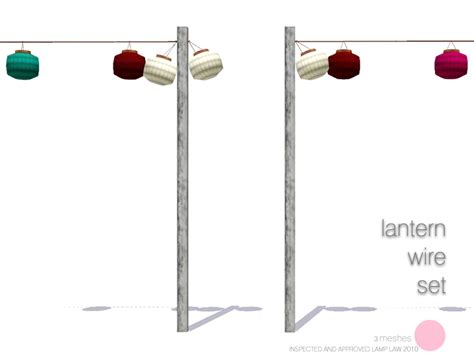 The Sims Resource Wire Lantern Lamp Set