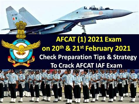 AFCAT Exam 1 2021 On 20th 21st February Check Preparation Tips