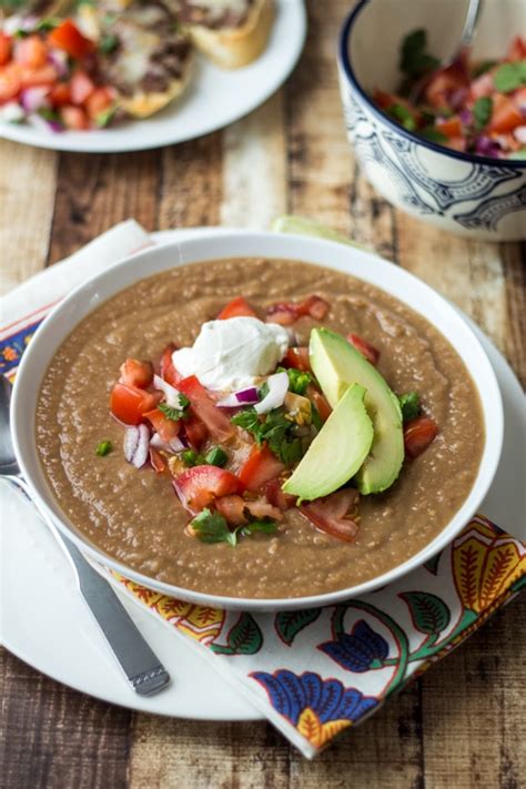 Mexican Pinto Bean Soup Recipe The Wanderlust Kitchen