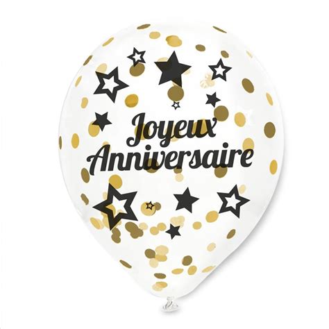 Ballons Confettis Party Dore Ouest Fetes