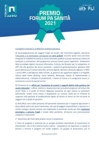 Premio Forum Pa Sanita Template Word Pdf