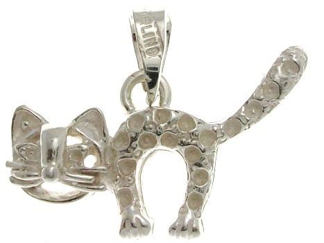 Dije De Gato Mascota En Plata Fina Sterling Silver En