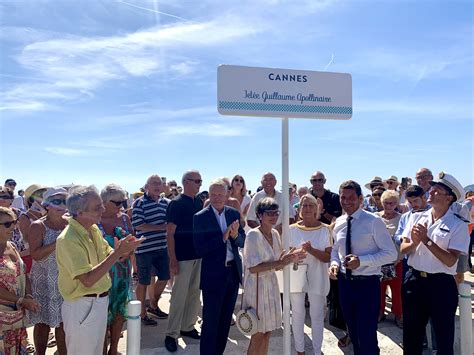 David Lisnard Inaugure La Jet E Guillaume Apollinaire Ancien Ponton De