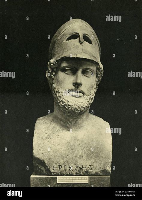 Pericles Marble Sculpture 1890s Stock Photo Alamy