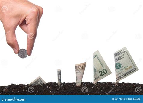 growing money stock image image  economy market coins