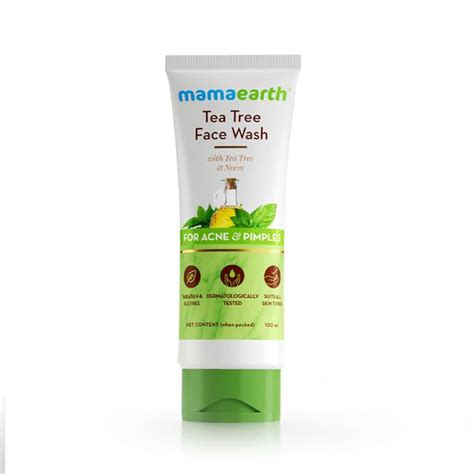 tea tree face wash  acne  pimples ml mamaearth