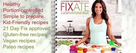 Fixate Cookbook Review Fixate Cookbook 21 Day Fix Fixate Recipes