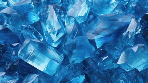 Premium AI Image | Blue Gemstone Pattern Surface