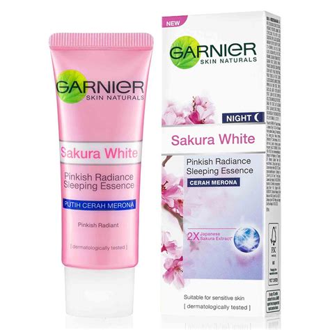 Jual Garnier Sakura White Pinkish Glow Sleeping Mask Night 20ml