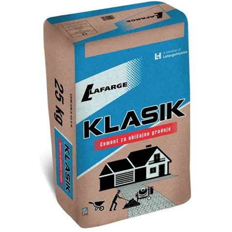 Lafarge Cement Klasik Iib Ll 425n Cro 25 Kg 64 VreČpaleta Shoptoksi