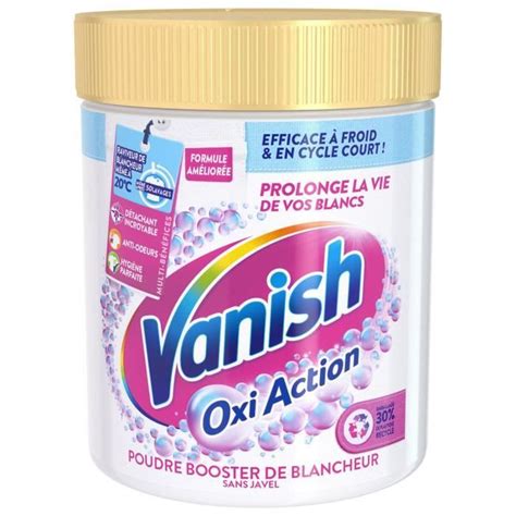 LOT DE 4 VANISH Oxi Action Poudre Booster De Blancheur Détachant