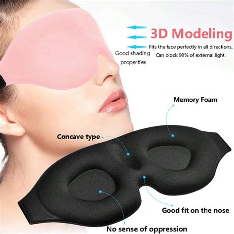 Pc Unisex Sleeping Eye Mask D Contoured Cup Sleep Mask Eye Mask