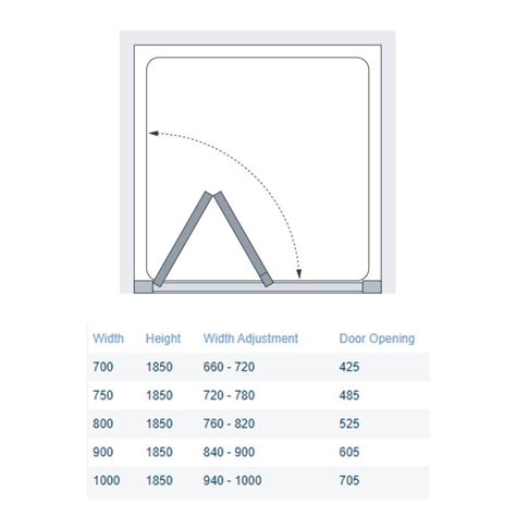 Lakes Classic Bi Fold Shower Door Lkvb075s 750mm Silver Clear