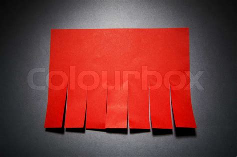 Tear off paper notice on the wall | Stock image | Colourbox