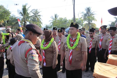 Bupati Labuhan Batu Dr H Erik Ritonga Mkm Membuka Perkemahan Lomba