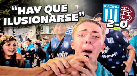 Euforia Reacci N Con Los Hinchas Racing Lan S Youtube