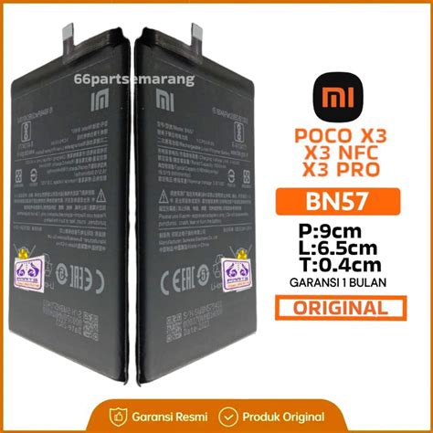 Jual Baterai Batre Batu Battery BN57 Xiaomi Poco X3 X3 NFC X3 Pro BN57