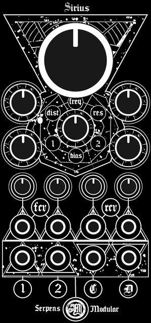 Matrixsynth Serpens Modular Sirius Analog Low Pass Filter 80s Synth Sine Wave Diodes