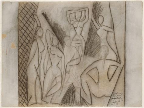 Pablo Picasso Study For Les Demoiselles D Avignon Tude Pour Les