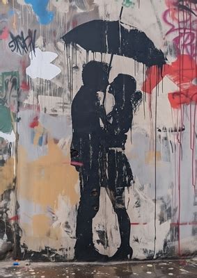 The Lovers X Banksy Affiches Et Impressions Par Decker Studios Printler