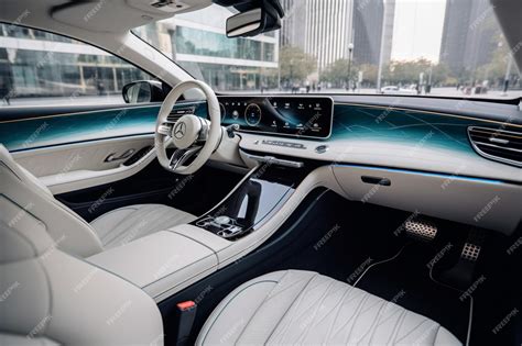 Premium AI Image | The interior of a mercedes - benz concept car.